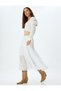 Flounced Layered A-Line Comfortable Fit Skirt