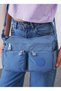 Navy Blue Women's Crossbody Bag 05Bhpc6004-Kp L - 6
