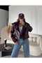 Brand Model Premium Quality Claret Red Jacket