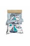 Pacific and Sailboat Nick Single Digital Baby Duvet Cover Set - 2