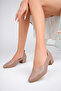 Genuine Leather Mink Women's Heeled Leather Shoes Shn-1068 - 2