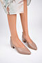 Genuine Leather Mink Women's Heeled Leather Shoes Shn-1068 - 3
