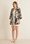 Three Quarter Sleeve Patterned Kimono Jacket - 2