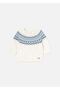 Baby Boy Jacquard Sweater Beige 2306