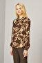 Patterned Degaje Collar Blouse - 3