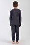 Boy's Long Sleeve Smoked Pajamas Set C6T0N0O304 - 4
