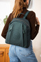 Women's White 9 Compartment Medium Size Backpack Jp4040Tm White Size 31X29 cm - 5