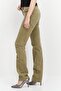 Women Regular Fit Printed Chino Pants, Khaki - 3