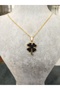 Gold Four Leaf Clover Luck Necklace - 2