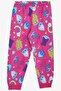Babely Girls' Pajama Set with Smurfs Pattern, Ages 1-4, Fuchsia - 4
