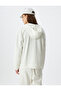 Long Sleeve Three Thread Cotton Zippered Hooded Sweatshirt - 4