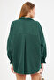 Women's Emerald Oversize Stitched Pocket Shirt ARM-22Y001156 - 4