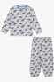 Girls & Boys Baby Boy Pajama Set, Airplane Patterned, 9 Months-3 Years, Gray