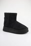 Girl's Black Velcro Lightweight Boots with Wool Inside and Anti-Slip Sole - 2