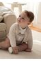 Boys' Knit Cardigan Beige 2302