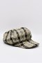 Women's Cap Woolen Patterned Floppy Hat Camel