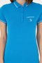 Women's Cobalt Blue Polo Neck T-Shirt 50280039-Vr045 - 6