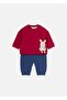 Baby Boy 4-Piece Top and Bottom Set Red 2635 - 2