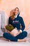 Hooded Winter Women's Plush Fleece Pajama Set - New Year's Pajamas - 4