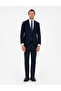 Navy Blue Slim Fit Fabric Trousers 50293167-Vr033