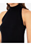 Black Slim Fit Knitwear Blouse 50296460-Vr046 - 7