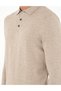 Kum Melange Slim Fit Button Polo Neck Knitwear Sweater 50300506-Vr123 - 7