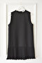 Pleated Sleeveless Underwear - Black