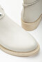 Women's Skin Thermo Sole Stone Rope Zippered Short Heeled Boots - 4