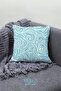 Double Sided Printed Turqua Pattern Single Throw Pillow Case - 2