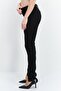 Women Skinny Fit Stretchable Plain Denim Jeans, Black - 4
