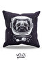 غطاء وسادة فردي مطبوع على الوجهين منقوش عليه Pug Life