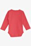 Baby Girl Snap-On Bodysuit with Text Printing, 9 Months-3 Years, Coral - 2