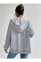 Unisex 2Ip Knitted Fabric Gray Cardigan - 3