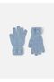 Girl's Bowknot Gloves Blue 10816