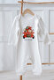 100% Organic Cotton Long Sleeve Christmas Themed Baby Romper