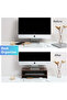 Compact Monitor Stand Riser with Storage Shelf - Ergonomic Desk Organizer - Brown - 5