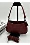 Aa Quality Genuine Leather Women's Luxury Claret Red Hand and Shoulder Bag - 5