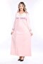 Women's Long Sleeve Velvet Dress - 8