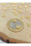 Gold Plated Flower Cylinder Intermediate Apparatus/10 Pieces (53142) - 2