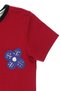 Baby Girl Short Sleeve Printed Red T-Shirt - 3
