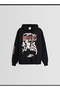 Allbucks Bershka, Hooded Anime Ovesize 3 Thread Raster Sweatshirt Abbrs0061 - 4