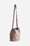 Sç209 Mink Suede Genuine Leather Women's Bag with Shoulder Strap - 2