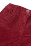 Baby Girl Five Pocket Burgundy Velvet Trousers - 3