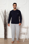 Two Thread (Thick) Men's Pajama Set with Pockets