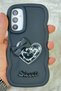 Samsung Galaxy A35 Compatible Colorful Heart Ribbon Detailed Glittery Wavy Sweety Case - 2