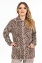 New Season Women's Knitwear Knitted Tight Woven Buttoned Shirt Collar Mother Winter Cardigan 32043-Mink - 3