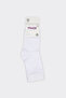 Unisex 2-Piece Basic White Socks