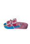 Girl's Light Pink-Blue Ayla Princess Figured Non-Slip Sole Slippers Gezzer140-33 - 5