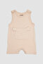 Newborn 2-Piece Beige Set - 3