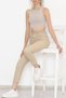 By-6148 Beige Lycra Mom Jean High Waist Cream Jeans Skinny Leg Jeans - 2